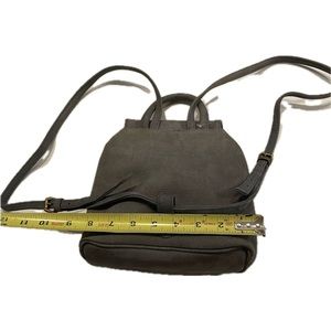 Nine West Small Suede Gray Backpack/Purse